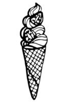 Ice cream. Vector clipart