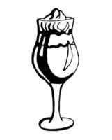 Coctail. Vector clipart. Hand drawn