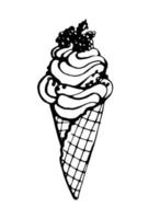 Ice cream. Vector clipart