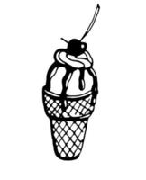 Ice cream. Vector clipart