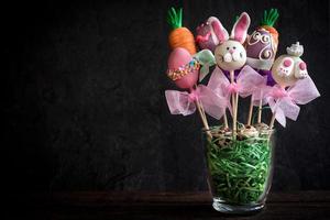 Sweet Easter cake pops photo