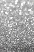 Silver sparkle. Glitter background. photo