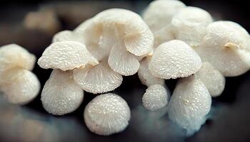 Mushroom Bins Background. photo