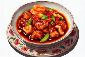 Chinese Sweet and Sour Pork Food photo