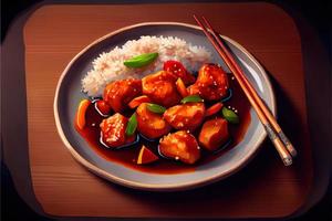 Chinese Sweet and Sour Pork Food photo