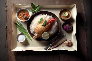 tailandés Khao niao comida foto