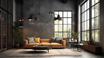 Modern interior. scandinavian style. photo