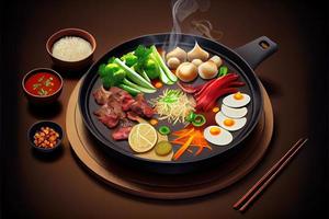 Chinese Hot Pot Food photo