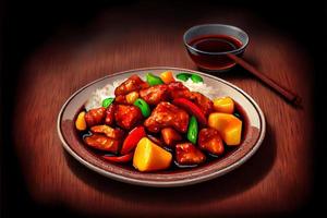 Chinese Sweet and Sour Pork Food photo