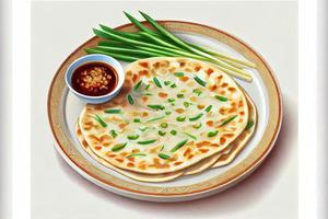 Chinese Scallion Pancakes Food photo