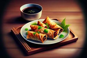 Chinese Spring Rolls Food photo