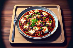 Chinese Ma Po Tofu Food photo