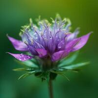 A close up of flower with background photo