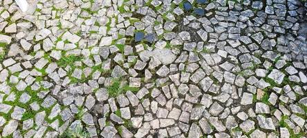 background Portuguese cobblestone pavements photo