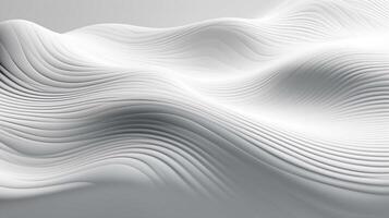 White 3 d background with wave, Image photo