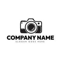 Creative and Minimal Black and White Camera Logo design, Studio, Photography Logo Illustration vector