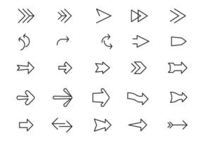 Arrows icon Set vector