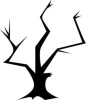 Vector silhouette of Tree on white background