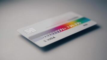 minimalistic credit card, image photo