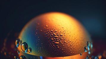 Sprayed gradient with the grain effect bubble, Image photo