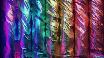 Iridescent foil texture pack Holographic background , Image photo