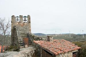 Wind power generation in a rural area photo