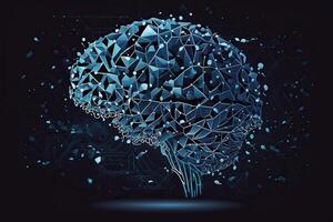 artificial intelligence brain concept illustration photo