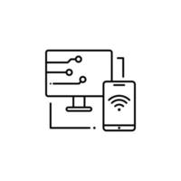 development, internet technology vector icon illustration