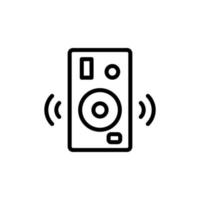 Music, speakers vector icon illustration