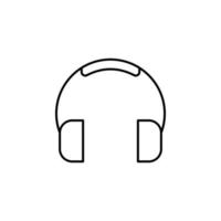 auriculares vector icono ilustración