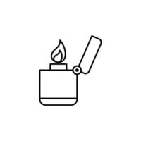 Lighter, firefighter vector icon illustration