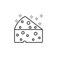 Pie of cheese vector icon illustration