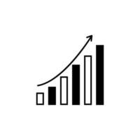 chart arrow vector icon illustration