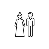Pregnancy, mother, father vector icon illustration