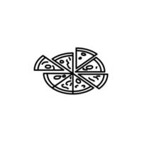 pizza vector icon illustration