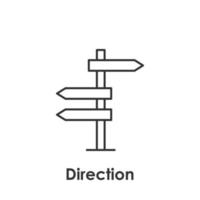 direction, arrow vector icon illustration