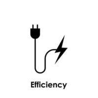 socket, lightning, efficiency vector icon illustration