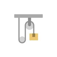 Pulley, manufacturing vector icon illustration