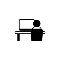 man computer vector icon illustration