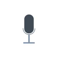 microphone vector icon illustration