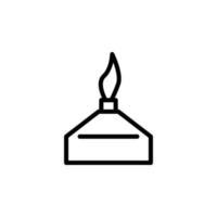 candle vector icon illustration