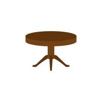 round table flat vector icon illustration