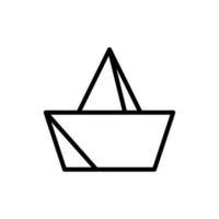 Boat, toy vector icon illustration