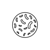 bacteria vector icon illustration