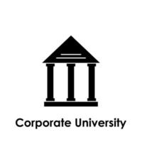 bank, building, corporate university vector icon illustration