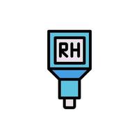 Rh meter, chemistry vector icon illustration