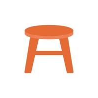 stool flat vector icon illustration