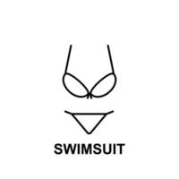 swimsuit vector icon illustration