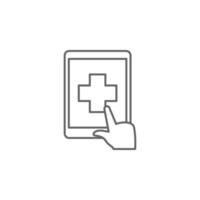 health, help, medical, online, services vector icon illustration