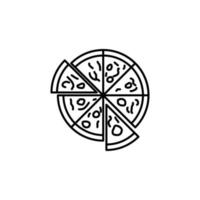 pizza vector icon illustration